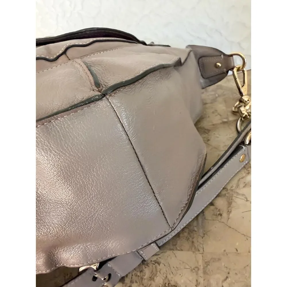 Coach Kristin taupe pinnacle Leather Hobo Crossbody Shoulder Bag Handbag 16823
